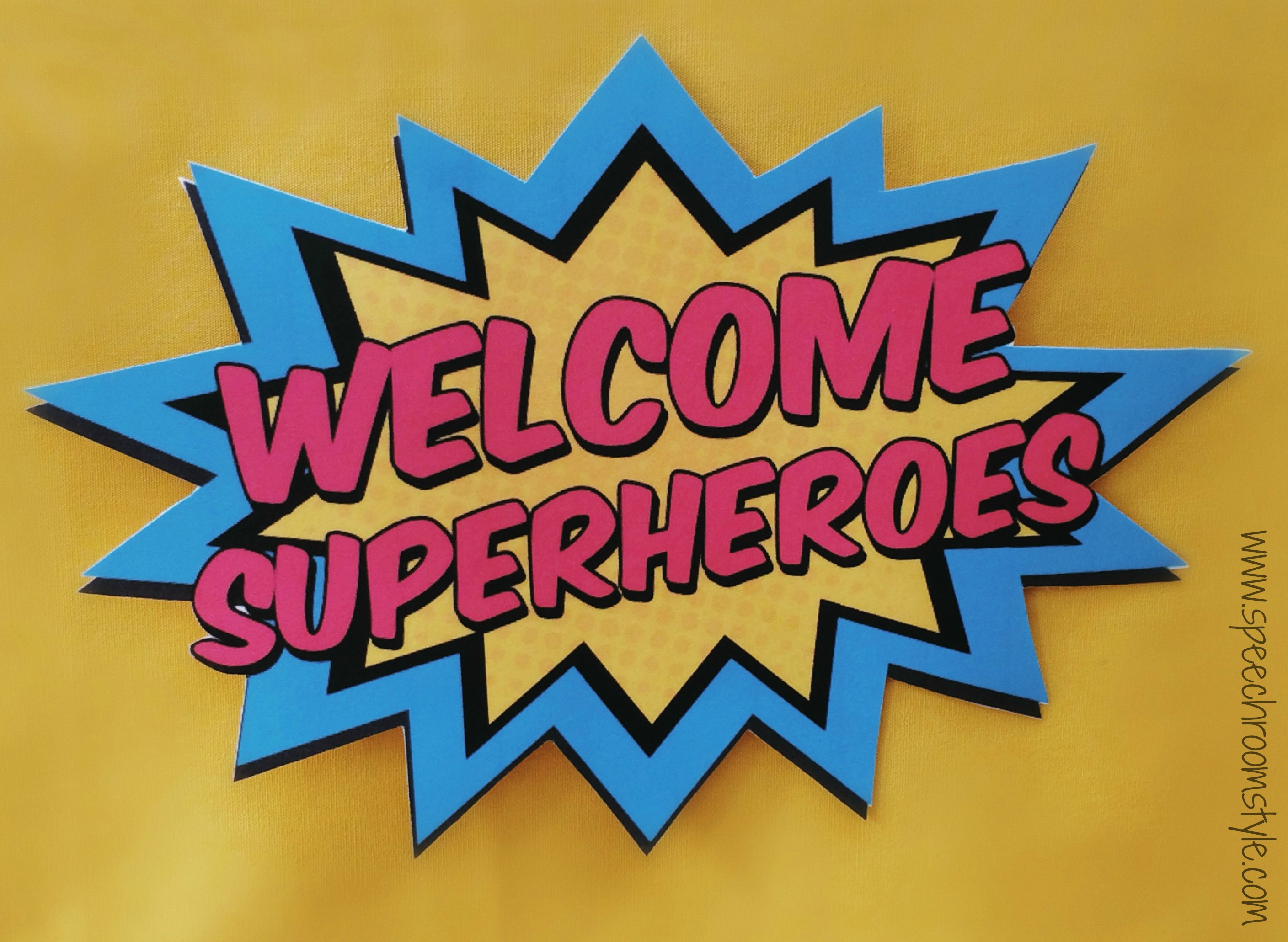 Superhero Classroom Theme  Speech Room Style