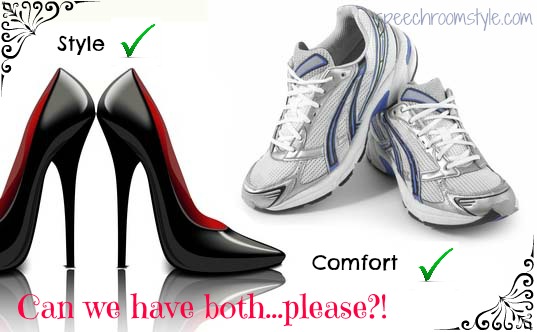 contrast shoes 