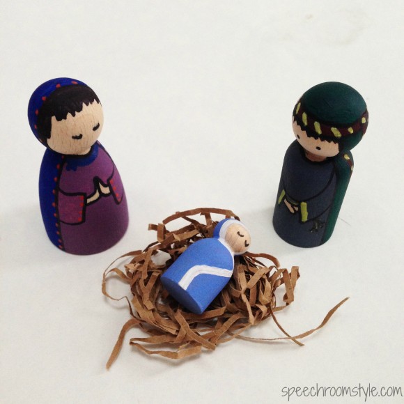 Paint your own nativity dolls
