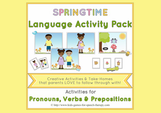Spring Speech Therapy Activities