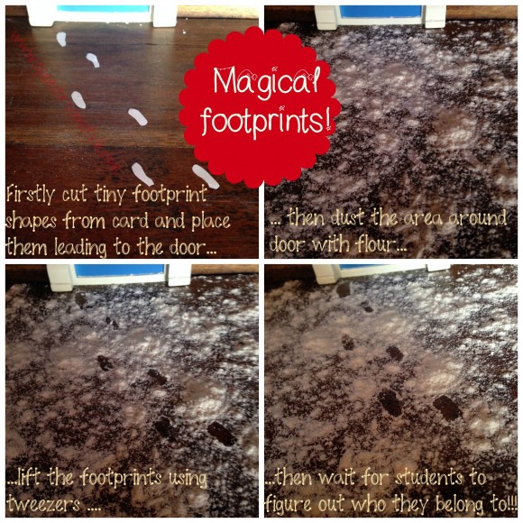 The Christmas Fairy footprints