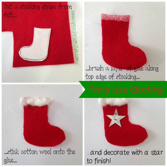 The Christmas Fairy Stocking collage