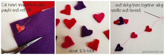 Valentines Fairy garland craft collage