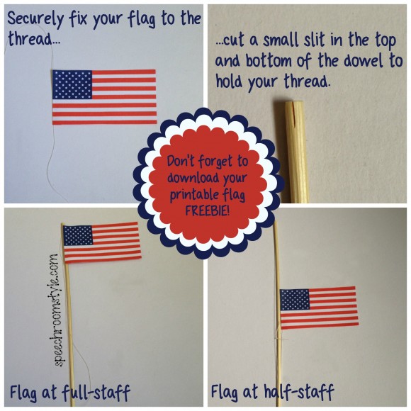 Making the flagpole collage